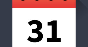 Gradient Red Calendar