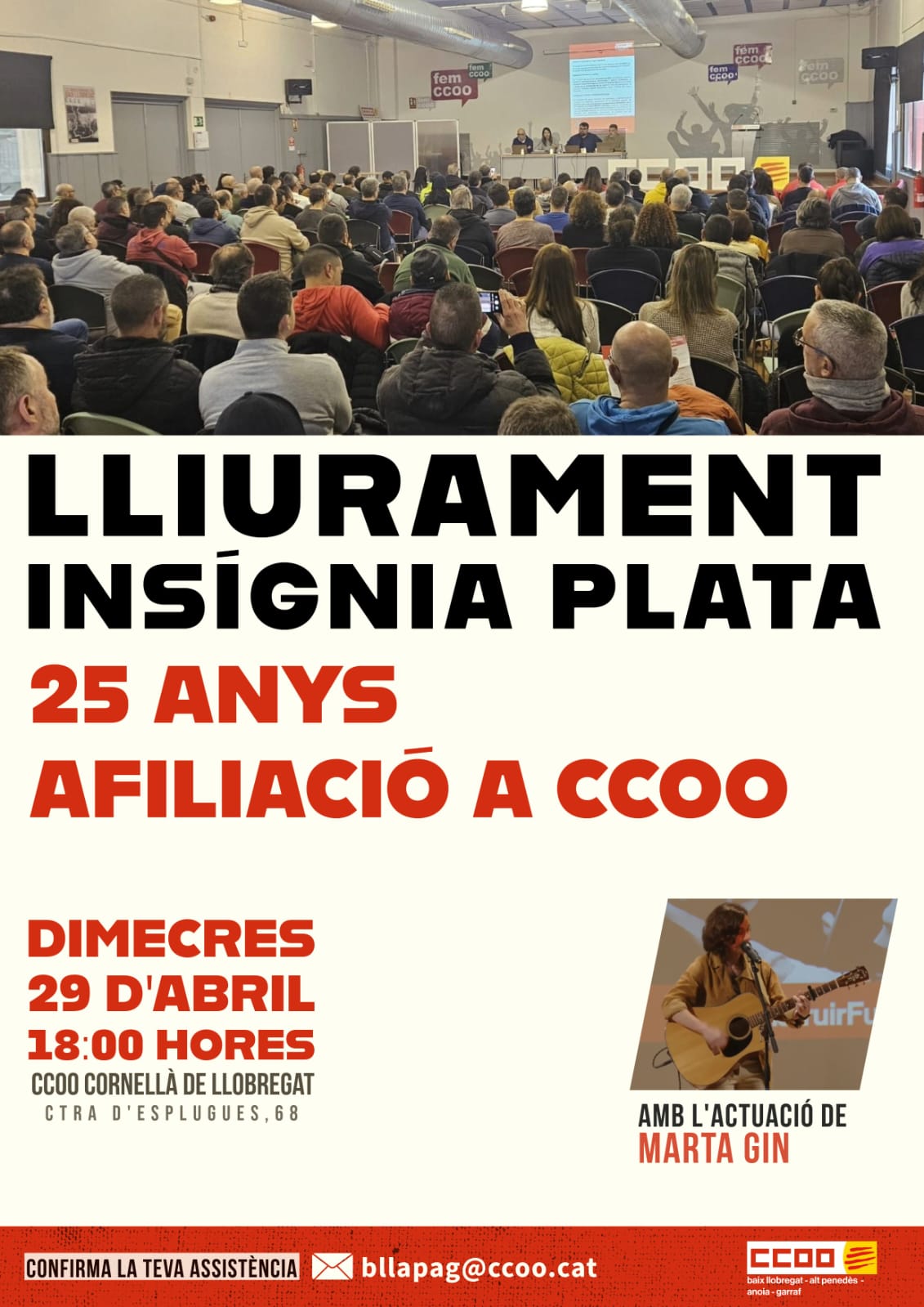 Cartell 1er Maig A Cornella Insignia