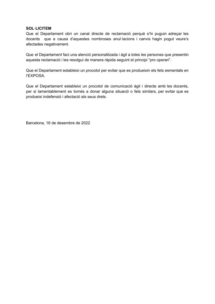 Nomenaments Greus Incidencies 2
