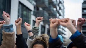 Personas Protestando Dia Mundial