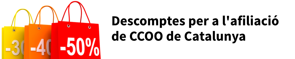 Baner Descomptes Afiliacio Ccoo Catalunya