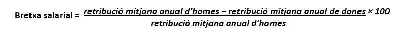 Com es calcula la bretxa salarial?