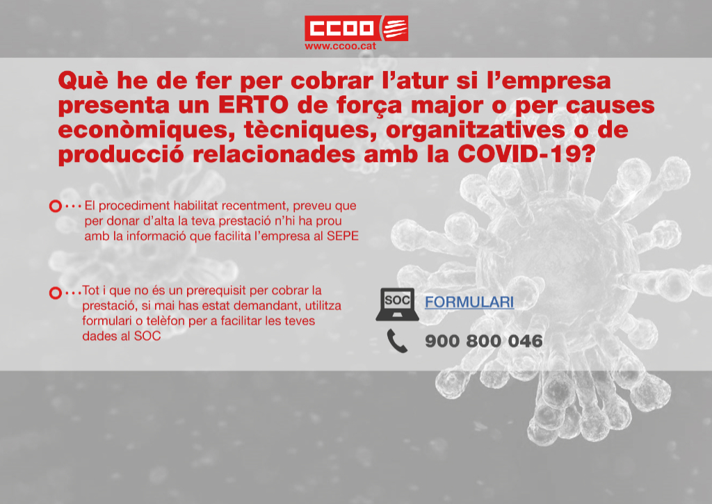 Què he de fer per cobrar l'atur si m'acomiaden?