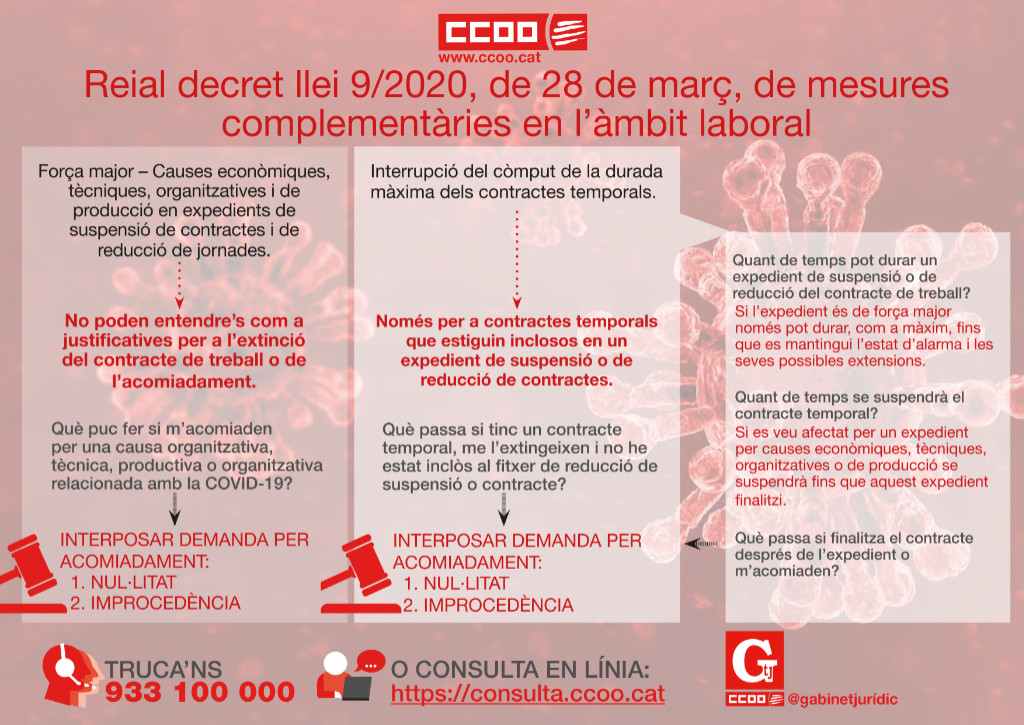 Mesures complementàries en l'àmbit laboral