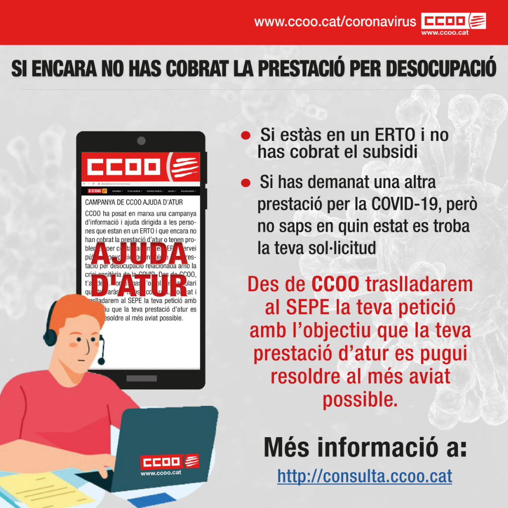 Què has de fer si encara no has cobrat la prestació per desocupació?