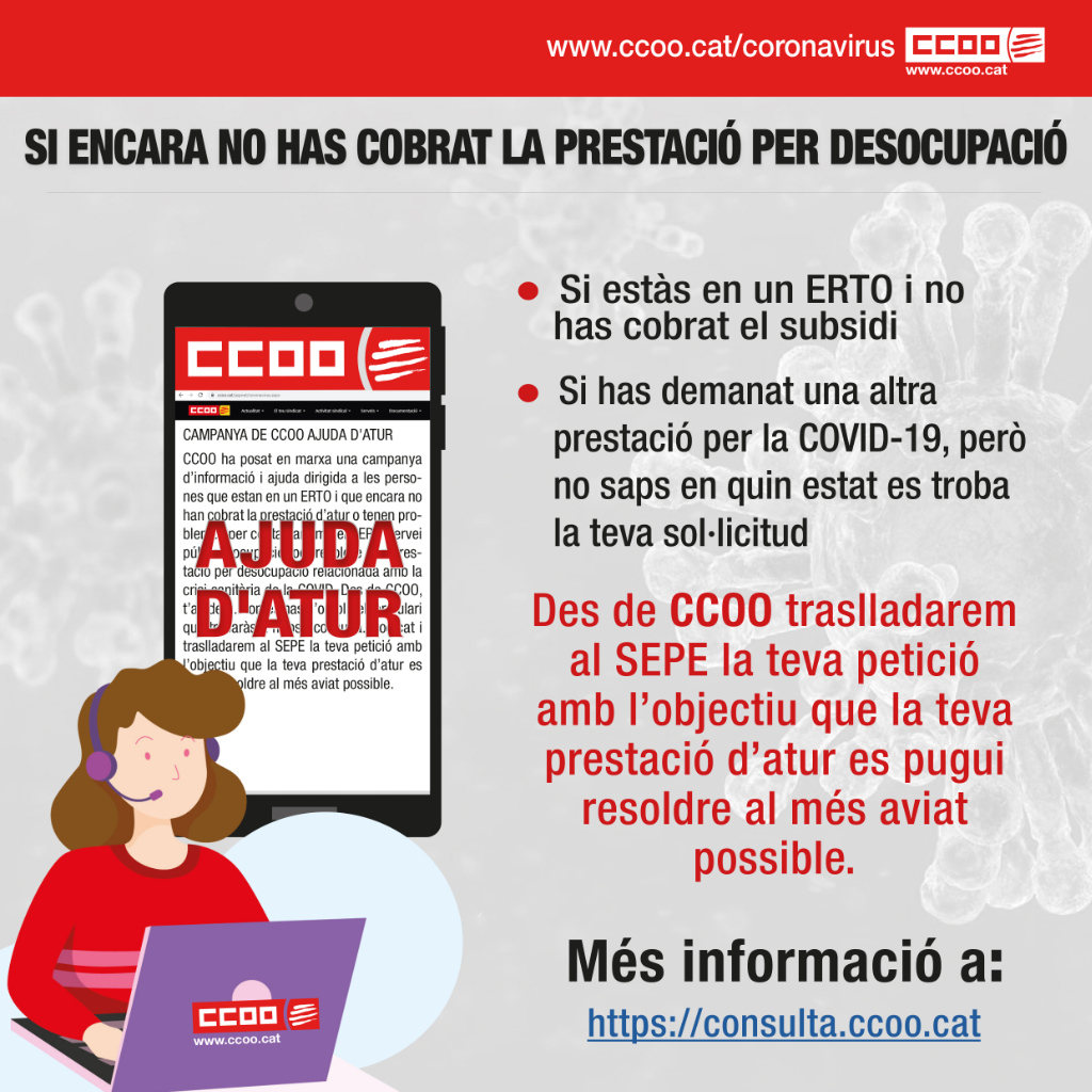 Què has de fer si encara no has cobrat la prestació per desocupació?