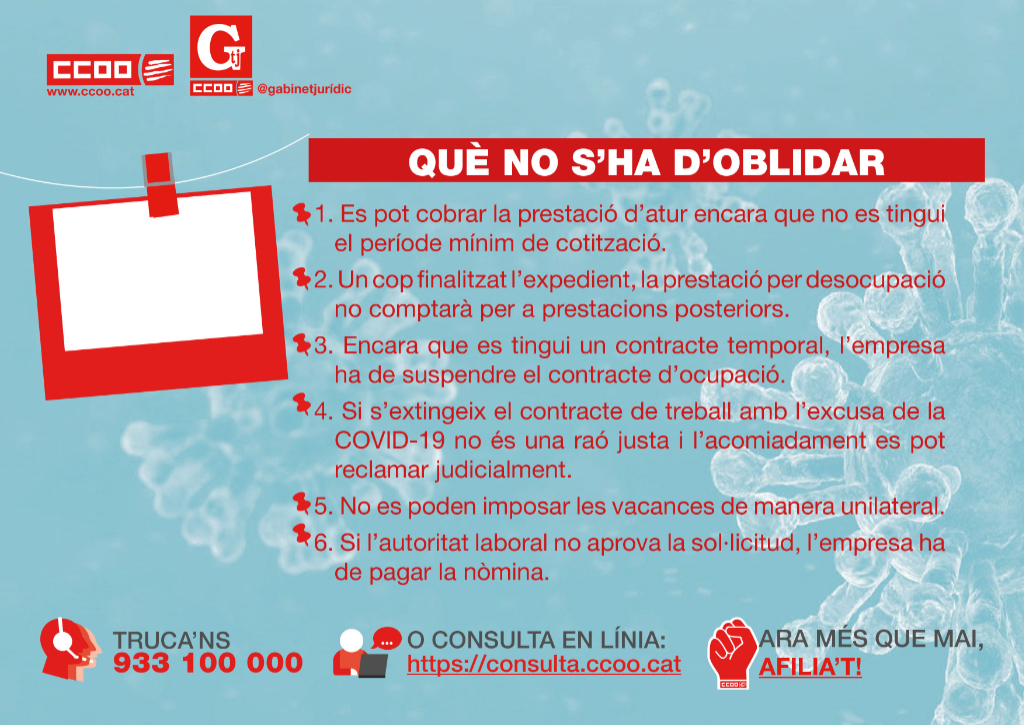 ERTO/ERTE - Expedient de regulació temporal d'ocupació per força major