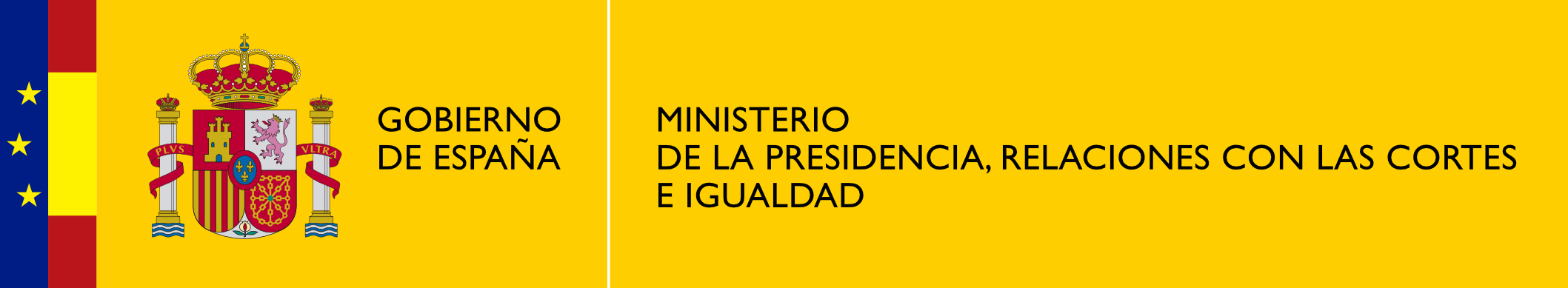 Logo Ministerio Presidencia Relaciones Cortes Igualdad