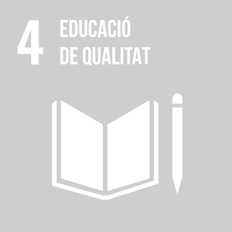 ODS 4. Garantir una educació inclusiva, equitativa, de qualitat i promoure oportunitats d'aprenentatge durant tota la vida per a tothom.