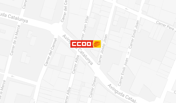 Mapes de situació de CCOO a Palamós