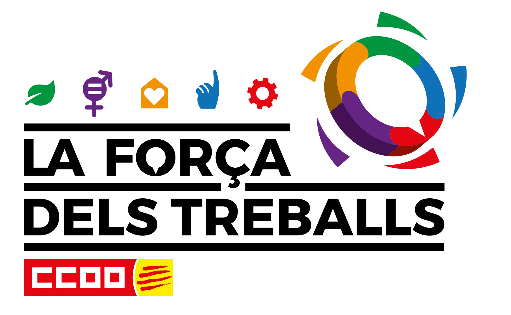Logotip del 12è Congrés de CCOO de Catalunya