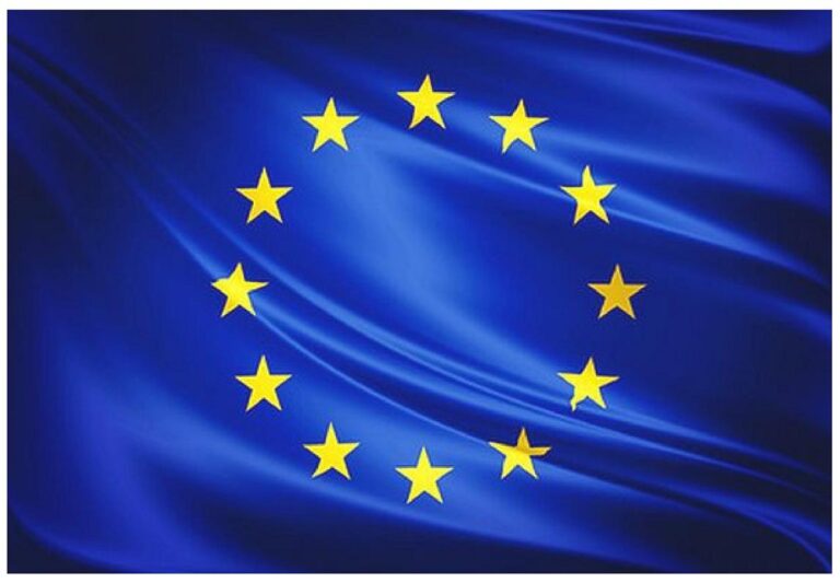Bandera de la Unió Europea. Dia d'Europa. 9 de Maig