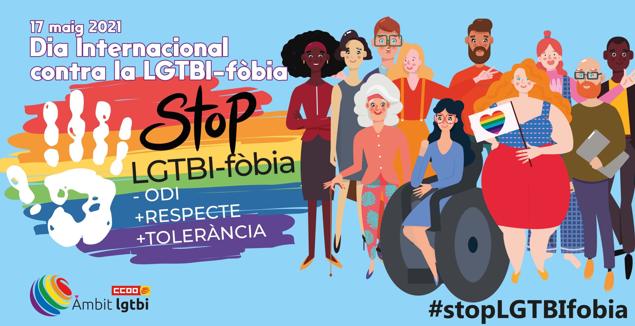Cartell Horitzontal Dia Internacional Contra Lgtbifobia 2021
