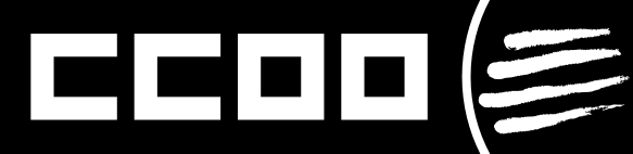 Logo de CCOO de Cataluña en negro