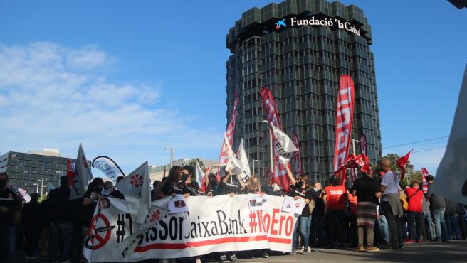 Protesta Caixabank Vaga 2 De Juny
