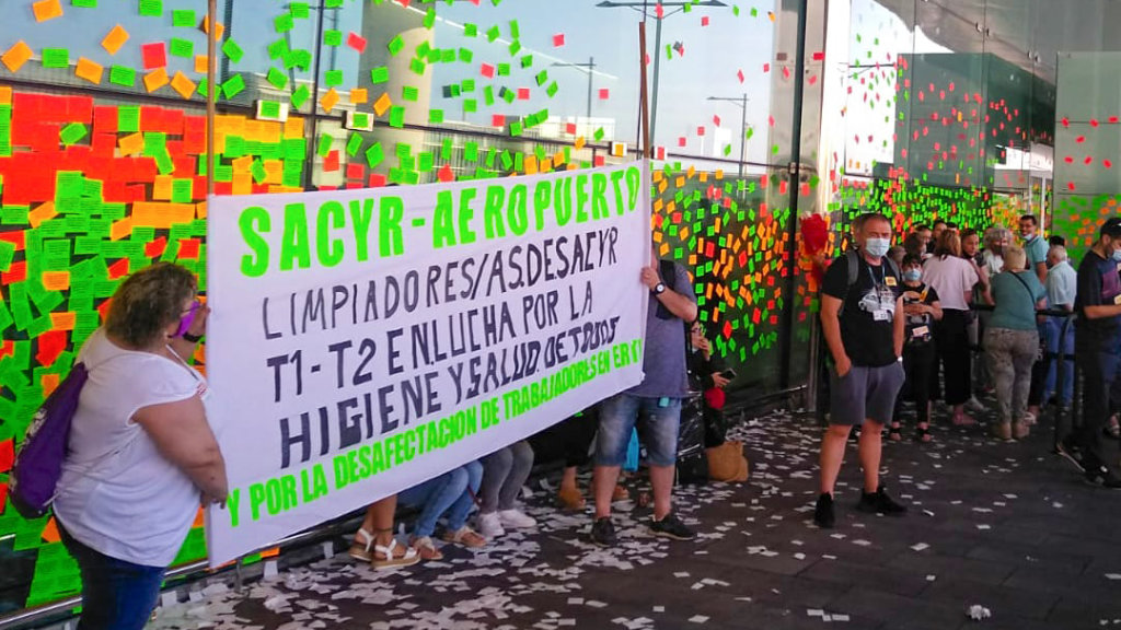 Vaga de netejea a l'Aeroport