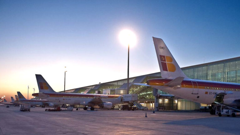 Avions d'Iberia a l'aeroport d'El Prat