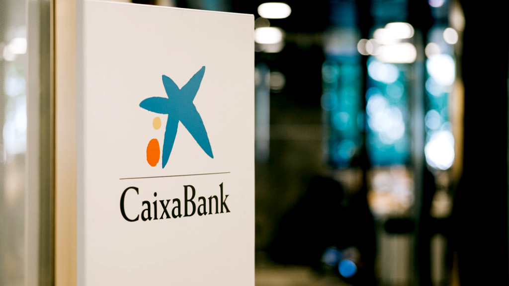 Rètol d'una oficina de CaixaBank