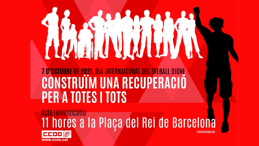 Cartell del 7 d'Octubre de 2021. Treball Digne