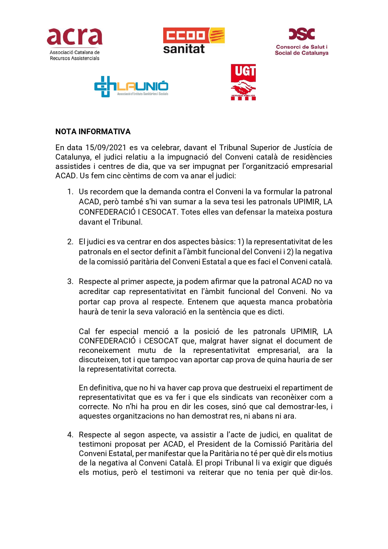 Comunicat Conjunt Patronals Judici Impugnacio Conveni Page 0001