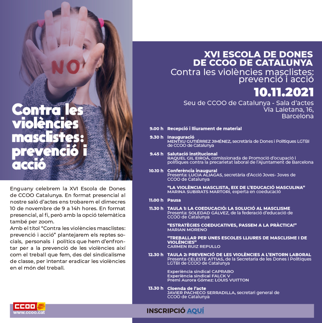 XVI Escola de Dones de CCOO de Catalunya