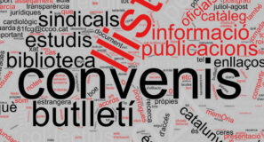 Wordcloud del Boletín de Convenios Colectivos