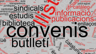 Wordcloud del Butlletí de Convenis Col·lectius