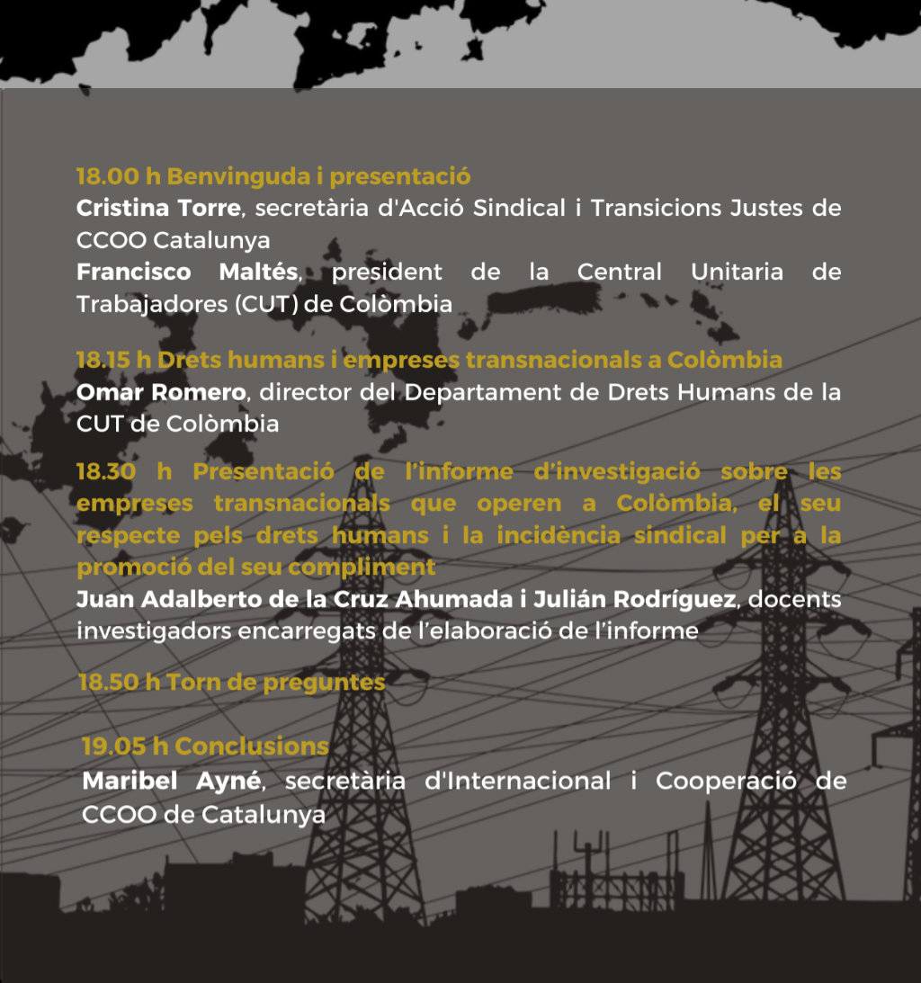 Programa Xerrada Drets Humans Empreses Transnacionals Colombia