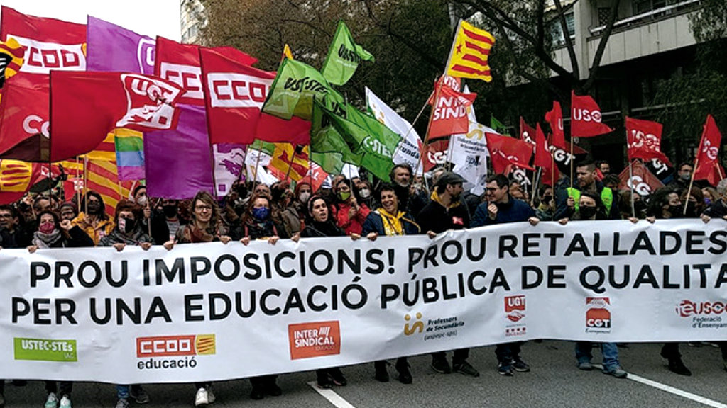 Prou Imposicions Retallades Educacio Publica Qualitat