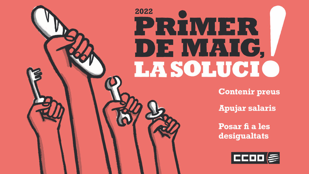 Baner 1r Maig 2022 Ccoo Catalunya