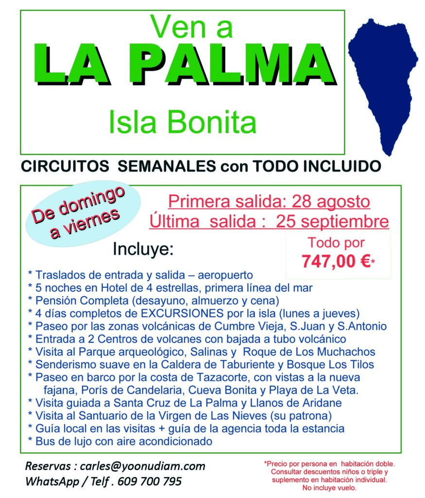 Cartel La Palma Agencias