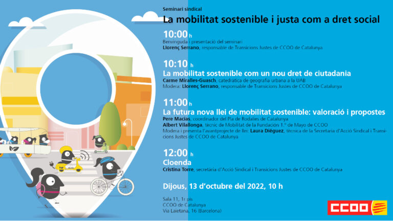 Seminari Mobilitat Sostenible I Justa Com A Dret Social