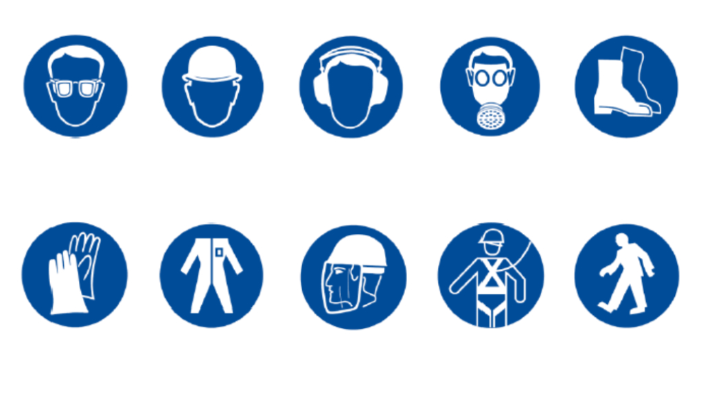 Simbols Proteccio Salut Laboral Construccio