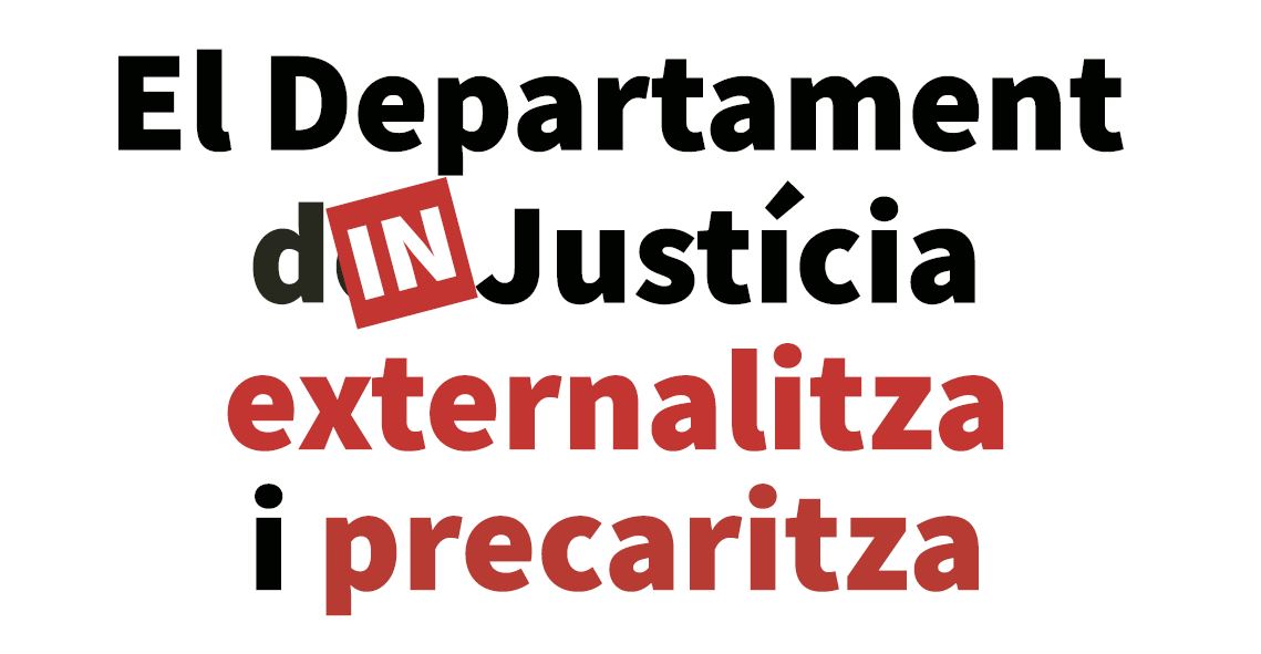 Departament Justicia Externalitza Mesures Penals Alternatives