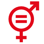 Icon Igualtat Genere Vermell