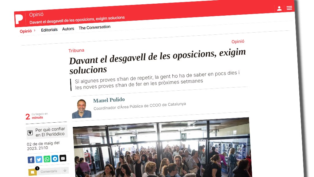 Article Manel Pulido Desgavell Oposicions