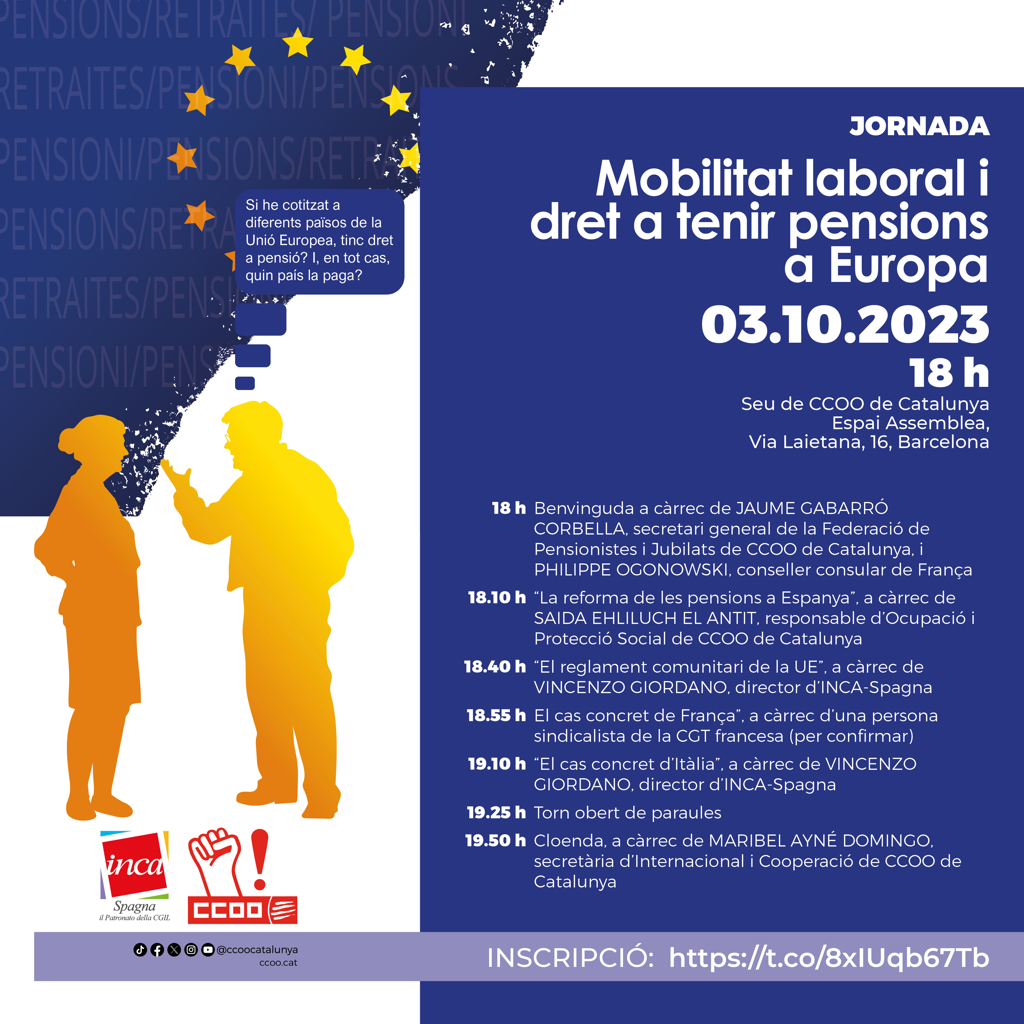 Programa Jornada Mobilitat Laboral I Dret A Tenir Pensions A Europa