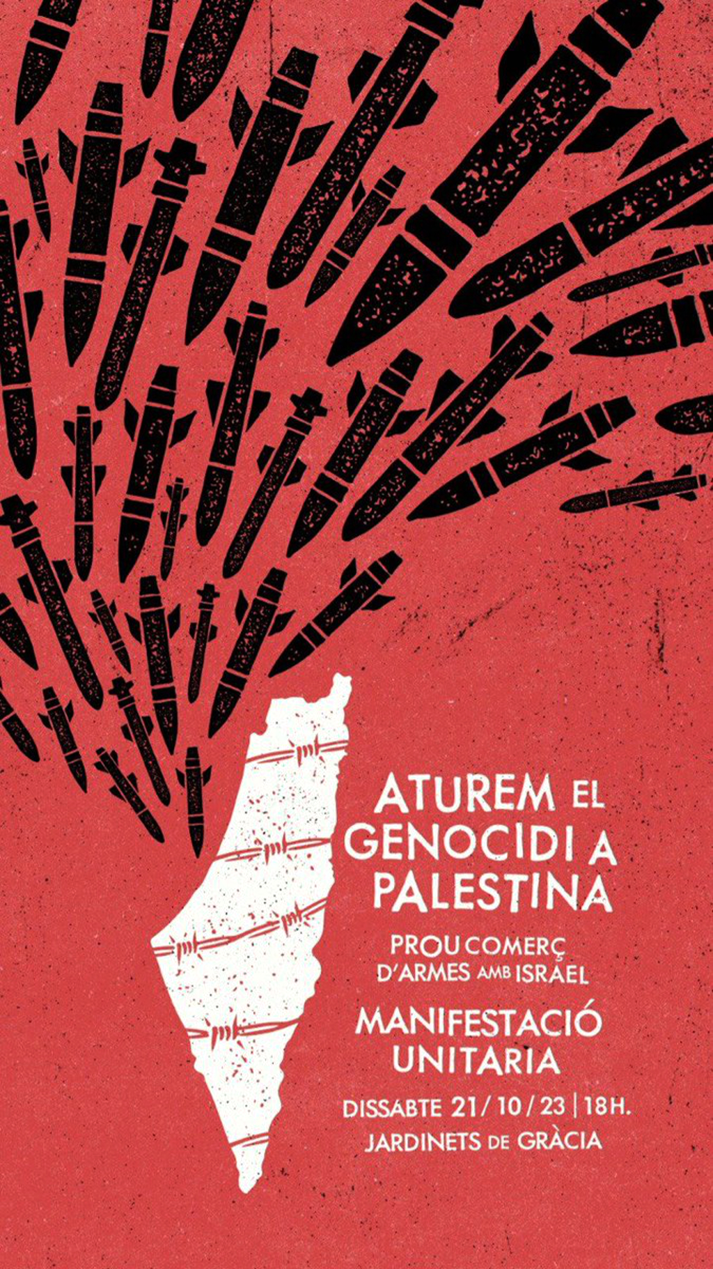 Cartel Detenemos El Genocidio En Palestina