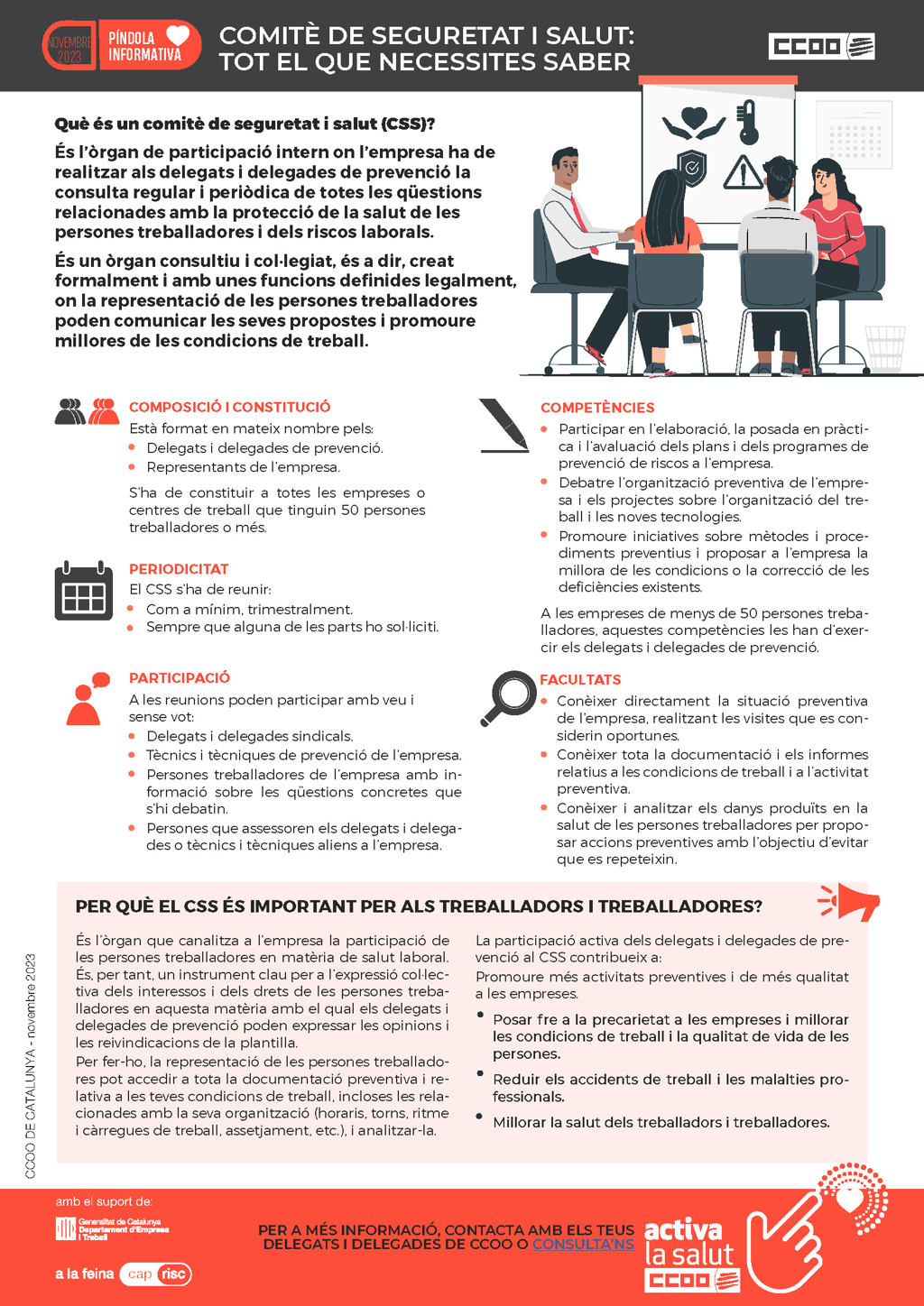 Infografia Comite De Seguretat I Salut Tot El Que Necessites Saber