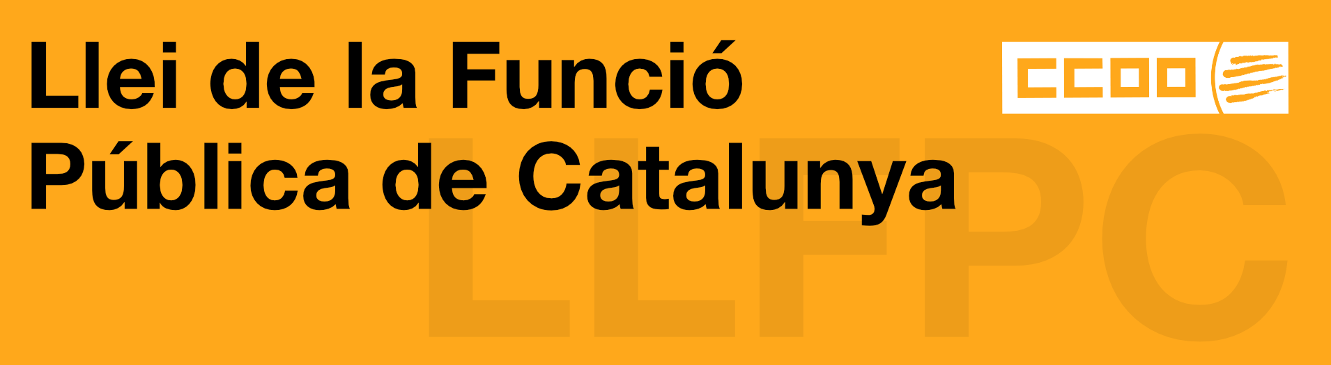 Baner Llei Funcio Publica De Catalunya