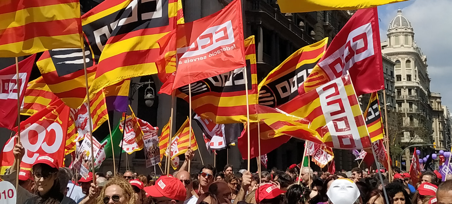Manifestacio Amb Gent De Ccoo
