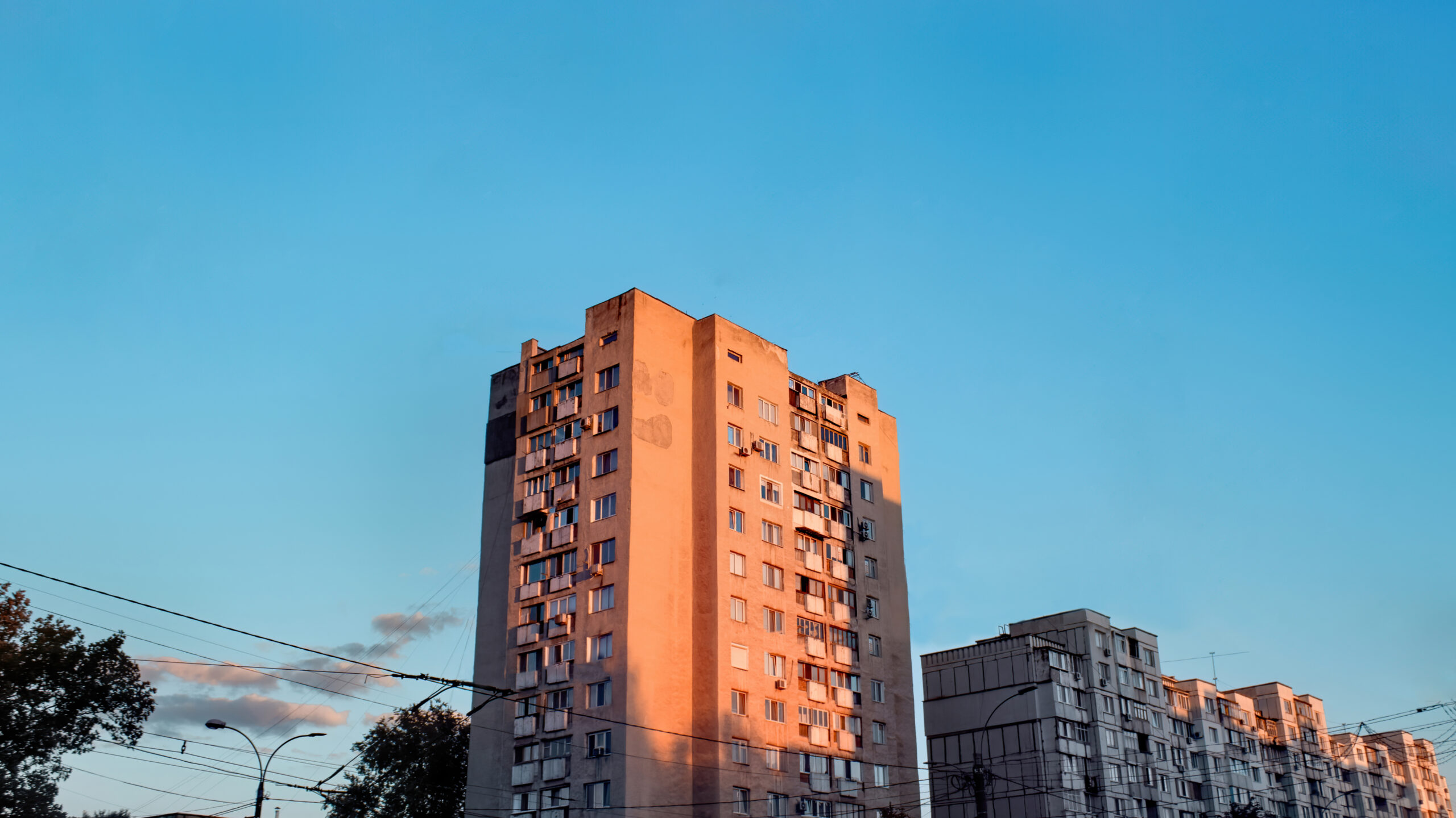 High Aged Apartment Houses In Chisinau, Moldova