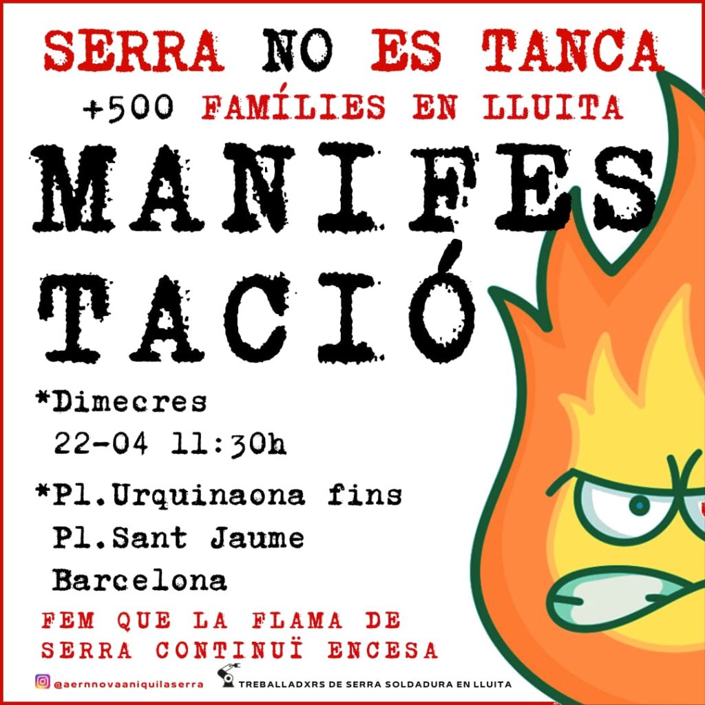 Manifestacio Serra Soldadura