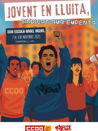 Ja ho tenim aquí! Obrim inscripcions per a la XXIIIEscola Ángel Rozas. 🔥  Enguany ens trobem a Osona per a posar en valor l’aportació del jovent al sindicalisme de classe, armar-nos d’eines per a l’acció sindical i conèixer el context sociopolític per poder incidir-hi. 💪🏽  Empoderem-nos, alcem la veu. Perquè un jovent en lluita és un sindicat amb empenta. 💥  Qualsevol afiliat jove pot apuntar-s’hi, amb transport i estància coberts. No tens excusa per no venir a passar 3 dies d’aprenentatge i xarxa amb sindicalistes joves d’arreu del país. 🤔  Formulari d’inscripcions a la bio 👆🏽